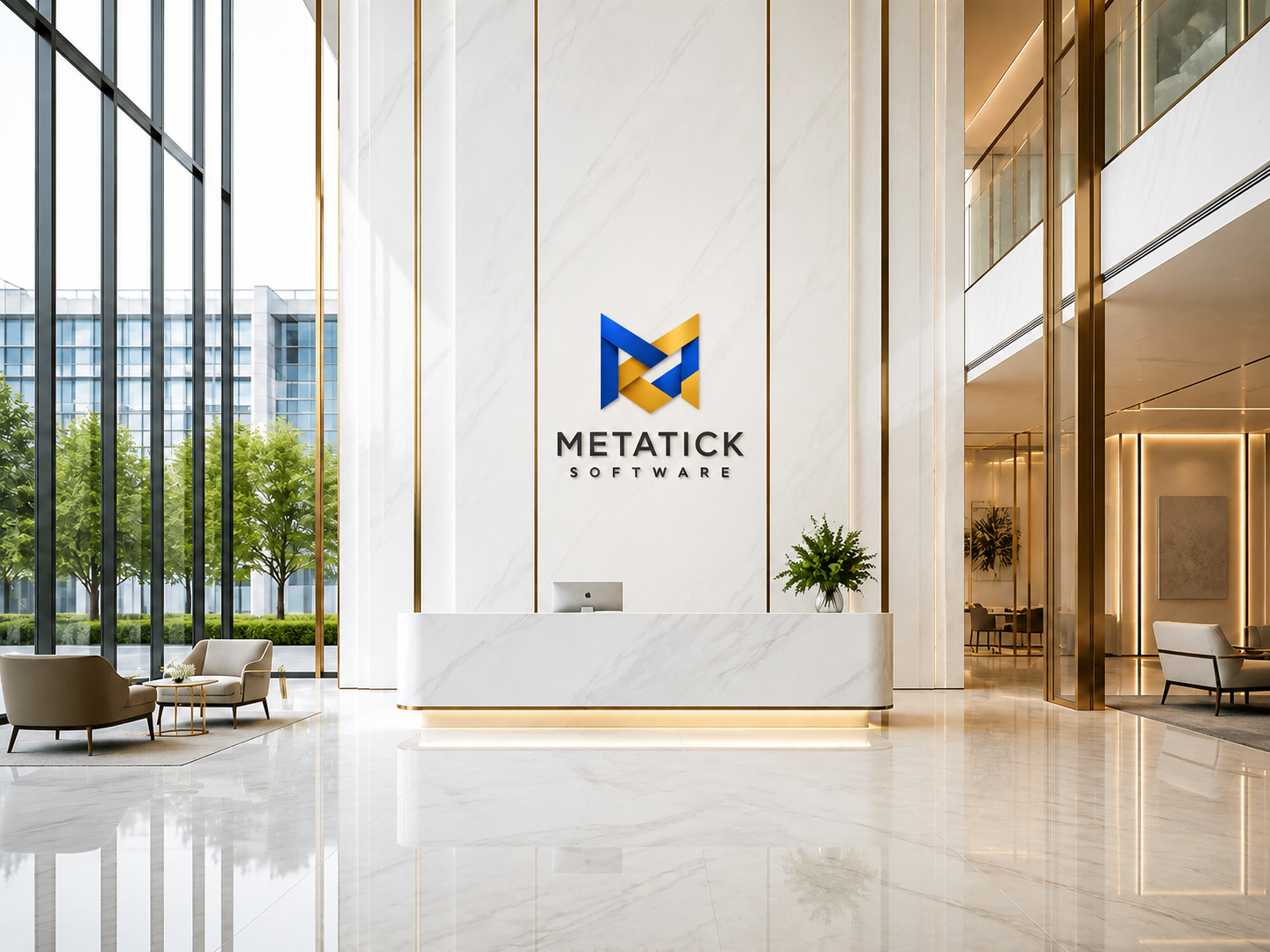 Metatick Software luxury office reception